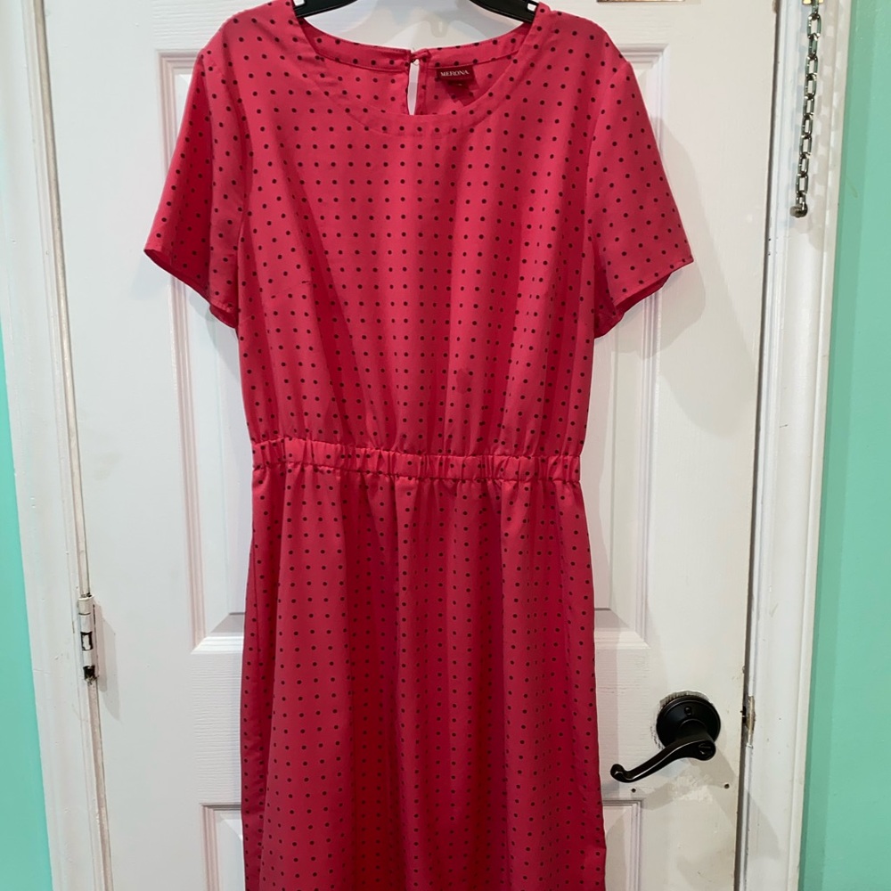 Merona Polka Dot Pink Dress